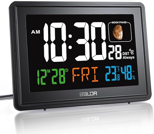 **BALDR Atomic Desk Clock - Black**