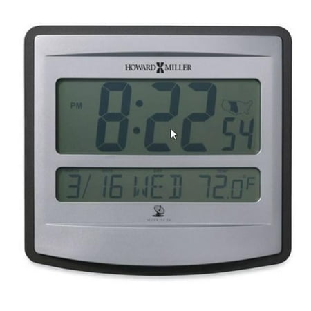 Howard Miller MIL625780 Auto-DS Radio-Controlled Clock - Silver