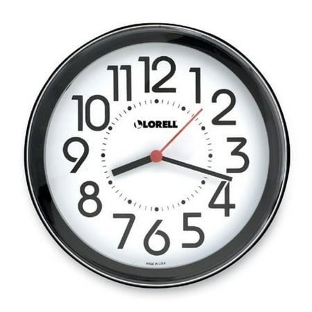 Lorell Radio Controlled Wall Clock - Digital - Quartz - Atomic (LLR60990)