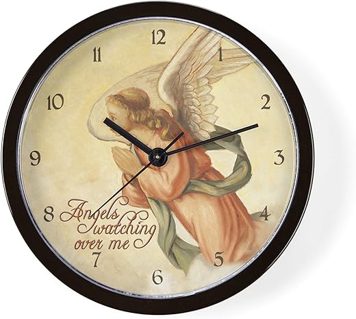 CafePress Angels Watching Unique Decorative 10 Wall Clock