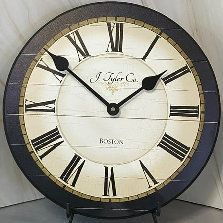 Carolina Navy Wall Clock | Beautiful Color, Silent Mechanism, Made in USA