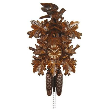 Cuckoo Clock Three Birds, deep carvings