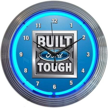 Neonetics Built Ford Tough NEON Clock