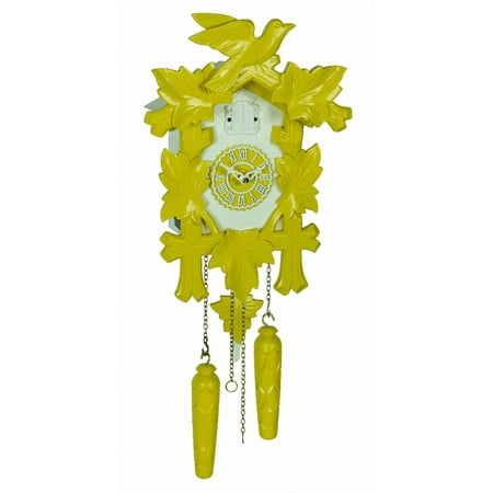 Quartz Cuckoo Clock 5-leaves, bird