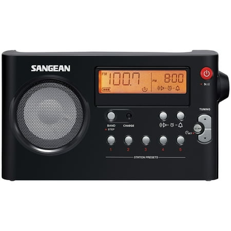 Sangean® Am/Fm Digital Reable Compact Portable Clock Radio