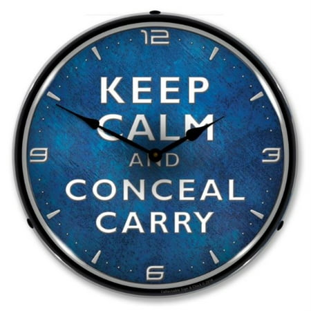 1807871 Keep Calm Conceal Carry clock - Made in USA