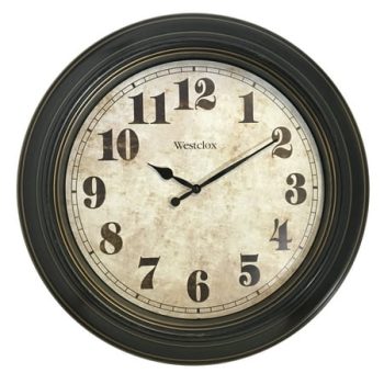 Westclox Oversized Classic Analog Round Wall Clock with Quartz Accuracy Movement- 32213