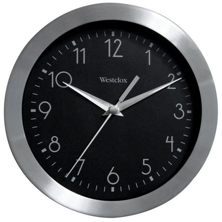 36001A- Westclox 9 Aluminum Wall Clock