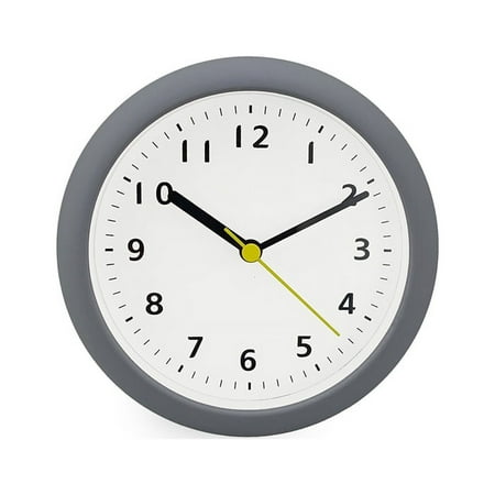 6 Inch Silent Non-Ticking Battery Operated Modern Round Wall Clocks for Bedroom,Living,Office,Bathroom, Kitchen, School