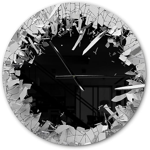 'Abstract Wall 3D Design ' Modern Wall Clock for Home Bedroom Bathroom Office Living Room Decoration, 15740, 23x23 (Clock-TOP 20