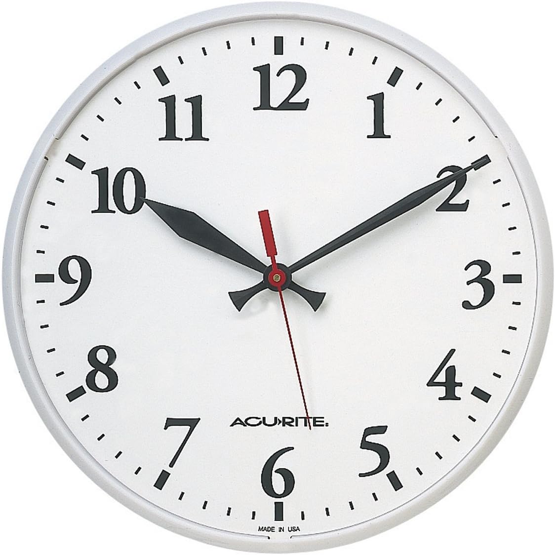 AcuRite 1960 12.5-Inch Indoor or Outdoor Clock