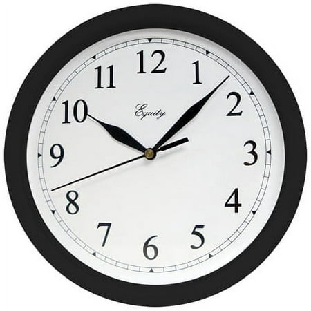 Advance&tmreg. Tradition10 10 Round Black Plastic Wall Clock, Each