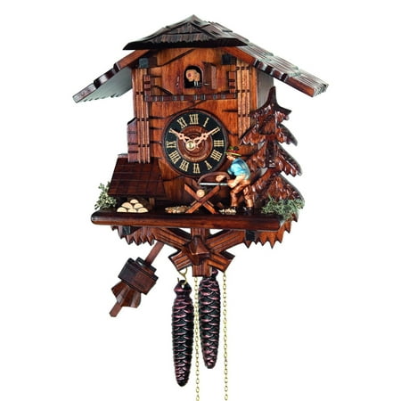 Alexander Taron 10.5 Engstler Cutting Wood Weight-Driven Cuckoo Wall Clock