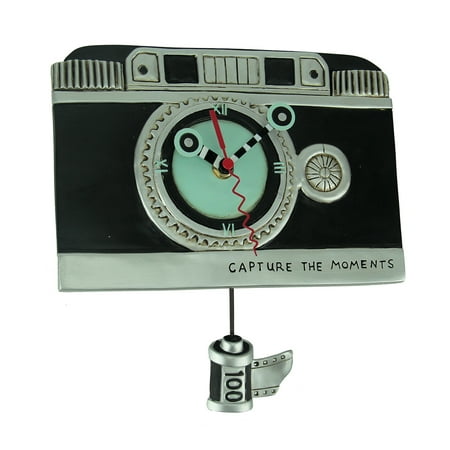 Allen Designs Vintage Camera Pendulum Wall Clock