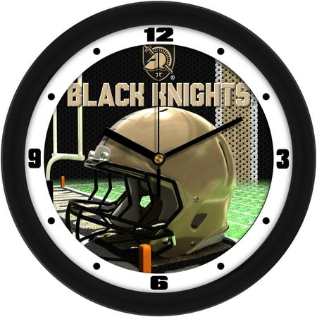 Army Black Knights 11.5'' Suntime Premium Glass Face Football Helmet Wall Clock