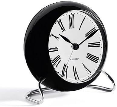 Arne Jacobsen Table Clock Roman with Alarm by Amazon source