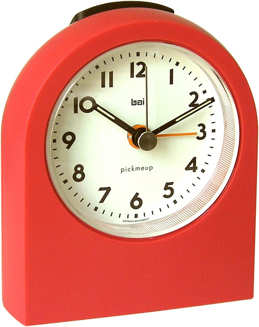 Bai 562.LA Pick-Me-Up Alarm Clock, Red