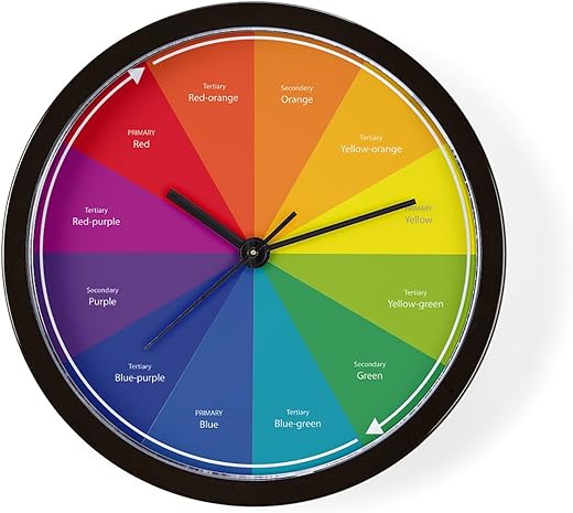 CafePress The Color Wheel Unique Decorative 10 Wall Clock