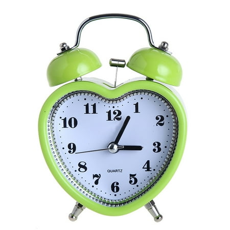 Classic Twin Bell Alarm Clock - Bedroom Accessories - Desk Accessories - Bedside Alarm Clock - Retro Alarm Clock - Traditional Alarm Clock - green