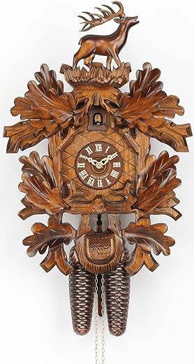 Cuckoo Clock Hunting Clock, standing deer KA 856