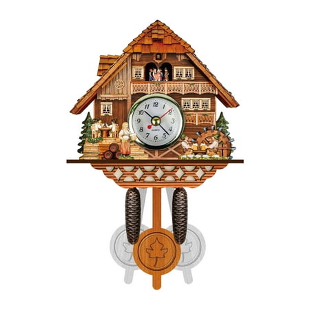 Cuckoo Cuckoo Wall Clock Chime Alarm Clock Retro Clock Wooden Living Room Clock Towels for Hotel Spa and Bathroom Squirrel Proof Outdoor Wild Bird Feeder