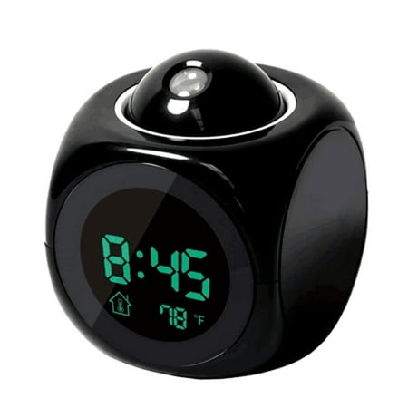 Digital LCD Voice Talking Multifunction LED Projection Alarm Clock Temperature