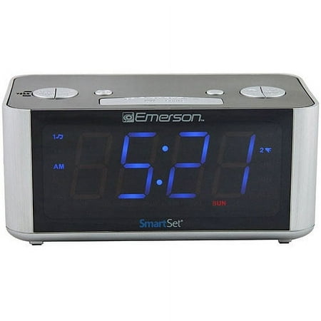 Emerson SmartSet Dual Alarm Clock Radio, 1.4 Jumbo LED Display, CKS1708