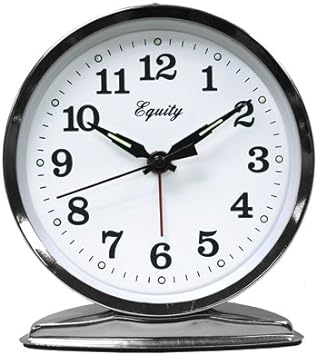 Equity 24014 4.5 Chrome Wind Up Alarm Clock