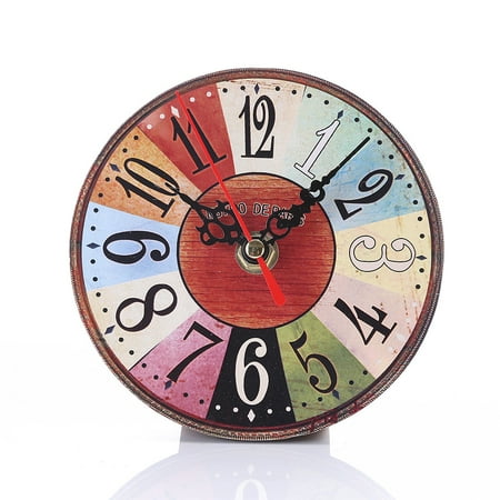 FNGZ Clock Clearance Promo Vintage Style Antique Wood Wall Clock for Home Kitchen Office