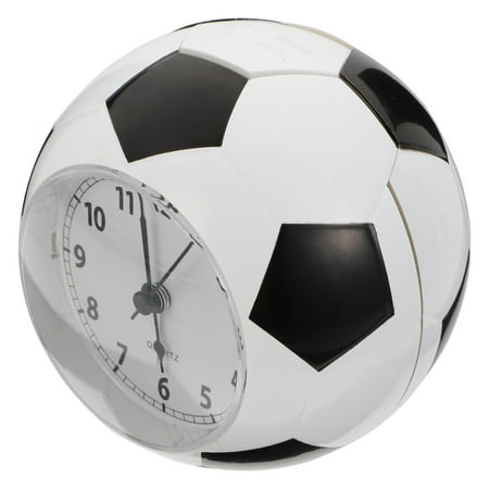 Football Alarm Clock Kids Plastic Silent Desk Clocks Bedside Mute Ring Bell Office