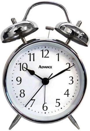 GENEVA/ADVANCE CLOCK 2080AT QA Twin Bell Alarm Clock