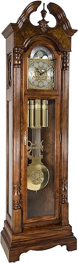 Hermle 010993041161 Blakely Grandfather Floor Clock44; Dark Oak