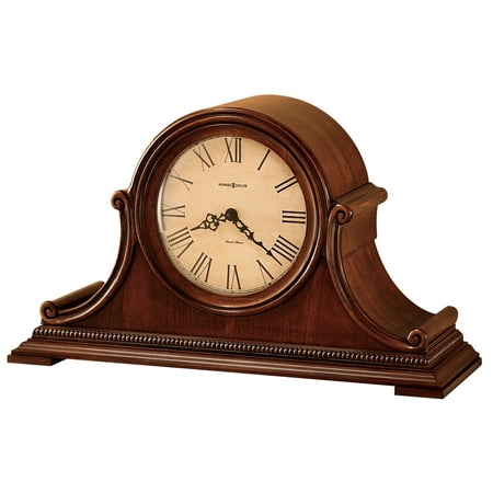 Howard Miller 630150 11-1/4 X 19 Hampton Hardwood Analog Table Top Clock - Windsor