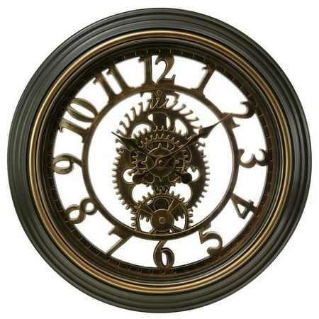 kieragrace KG Industrial Gears Wall Clock Bronze Bronze Plastic