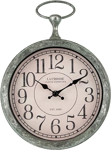 La Crosse Technology Wall Clock, 12.5-inch x 9-inch x 2.1-inch (404-3828)