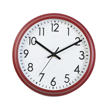 Living Room Clock Extra Large Wall Simple Battery Operated Digital Clocks Dial Decorative Mute Red