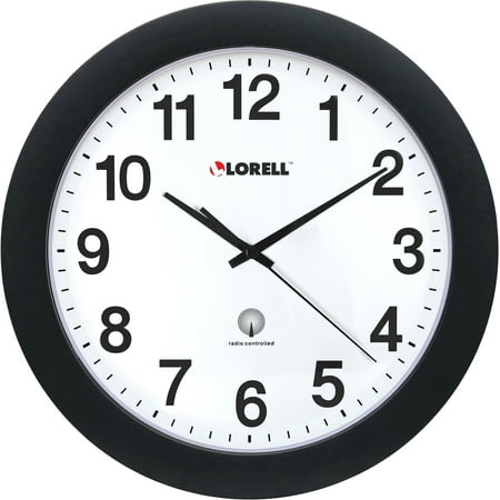 Lorell, LLR60997, 12 Round Radio Controlled Wall Clock, 1