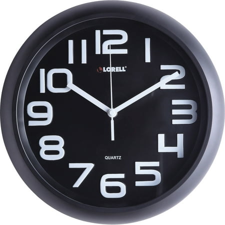 Lorell, LLR61012, 11-5/8 Quiet Wall Clock, 1