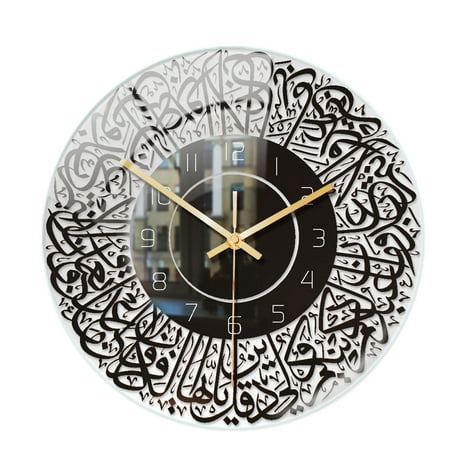 Moocorvic Classical Large Decorative Wall Clock , Modern Non-Ticking Silent Metal Wall Clocks for Living Room, Bedroom, Study, Office