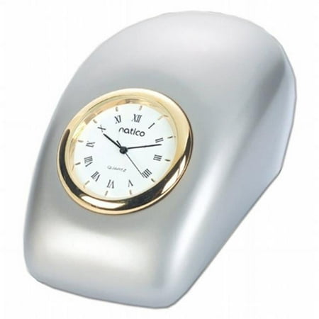 Natico Originals 10-P792 Clock Tron Pearl Silver