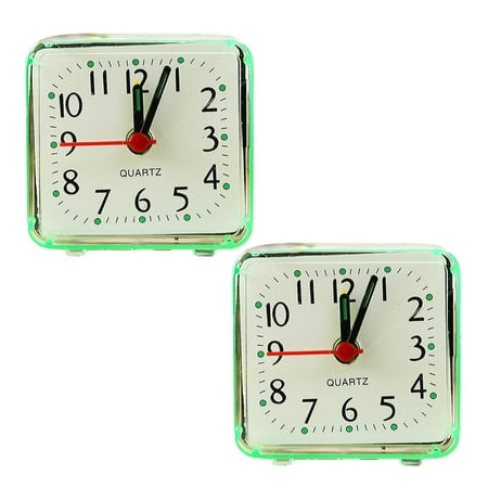 Newest Analog Alarm Clock, Silent Non Ticking Small Clock, Travel Alarm Clock With Light, Snooze, Ascending Beep Sounds, Battery Operated Loud Alarm Clock For Home, Kids - Type:Style1