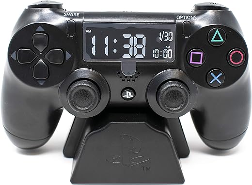 Paladone Playstation Controller Digital Alarm Clock - Officially Licensed Playstation Gamer Gifts and Room Decor