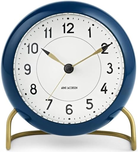 Rosendahl Arne Jacobsen Table Alarm Clock, Blue