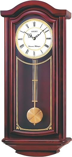 SEIKO Mahogany Wall Clock with Pendulum