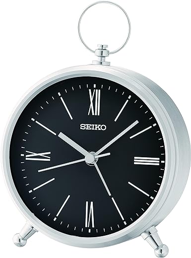 Seiko Ming Bedside Alarm, Black Clock