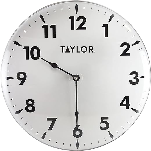 Taylor Indoor Outdoor Metal Wall Clock, 18 inch