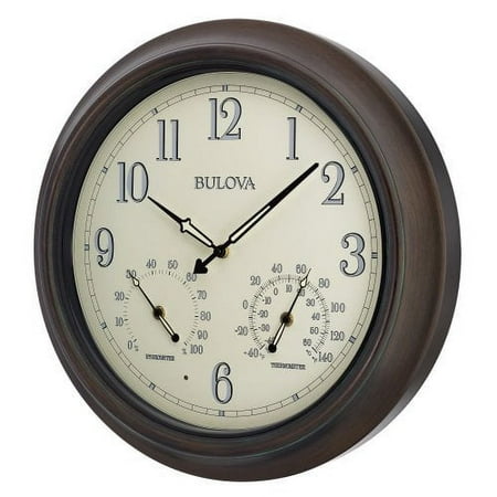 Bulova Weather Master Outdoor Wall Clock