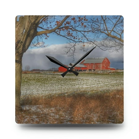 Edwards Approaching Storm| Barn Boutique Acrylic Analog Wall Clock