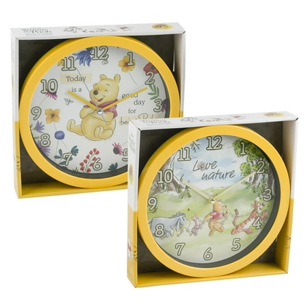 1 PC Winnie the Pooh Wall Clock- 10- STYLE MAY VARY