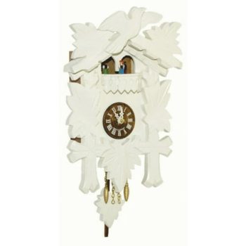 Kuckulino Black Forest Clock with quartz movement and cuckoo chime, turning dancers